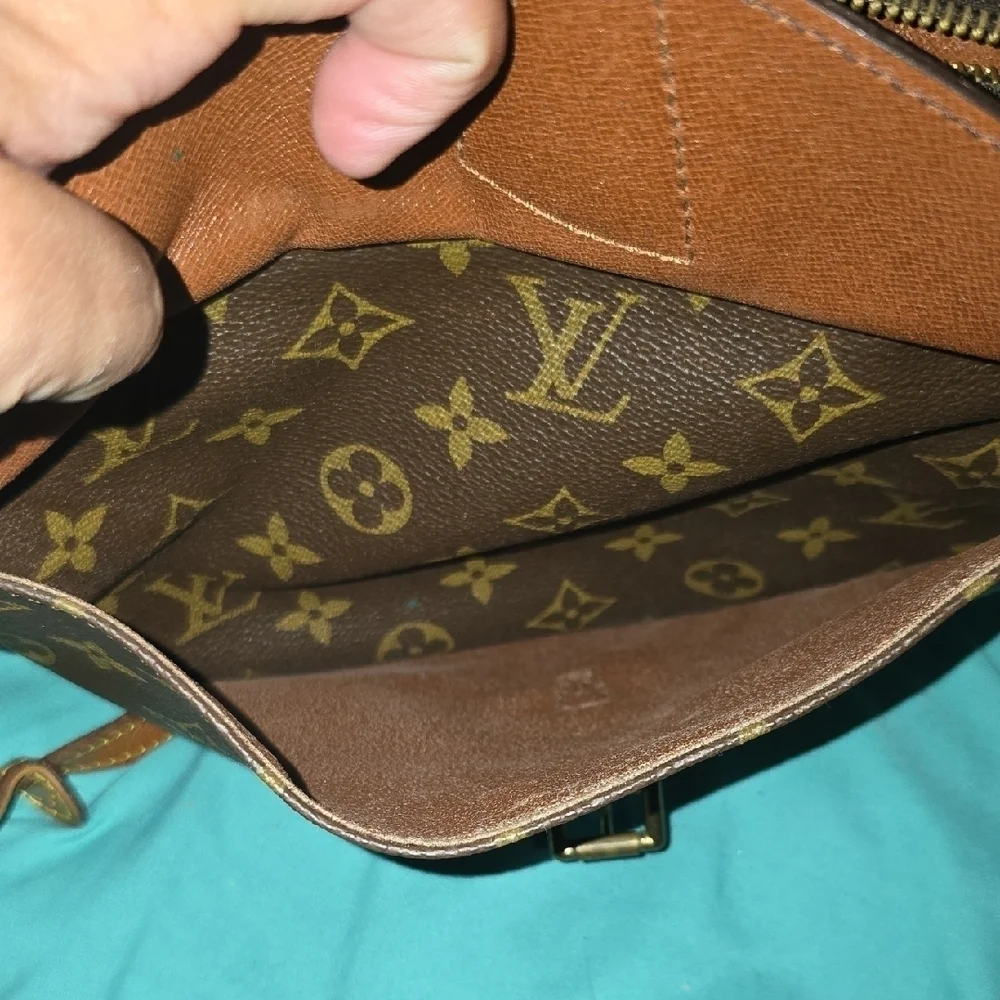 Authentic Vintage Louis Vuitton Jeune Fille MM Monogram Tan&Brown Crossbody Bag